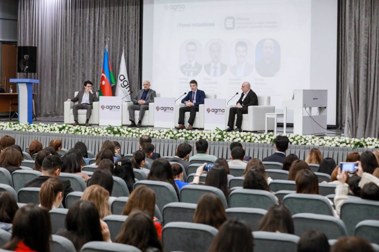 An AzTU employee spoke at the “4th Networking Forum of Young Teachers”